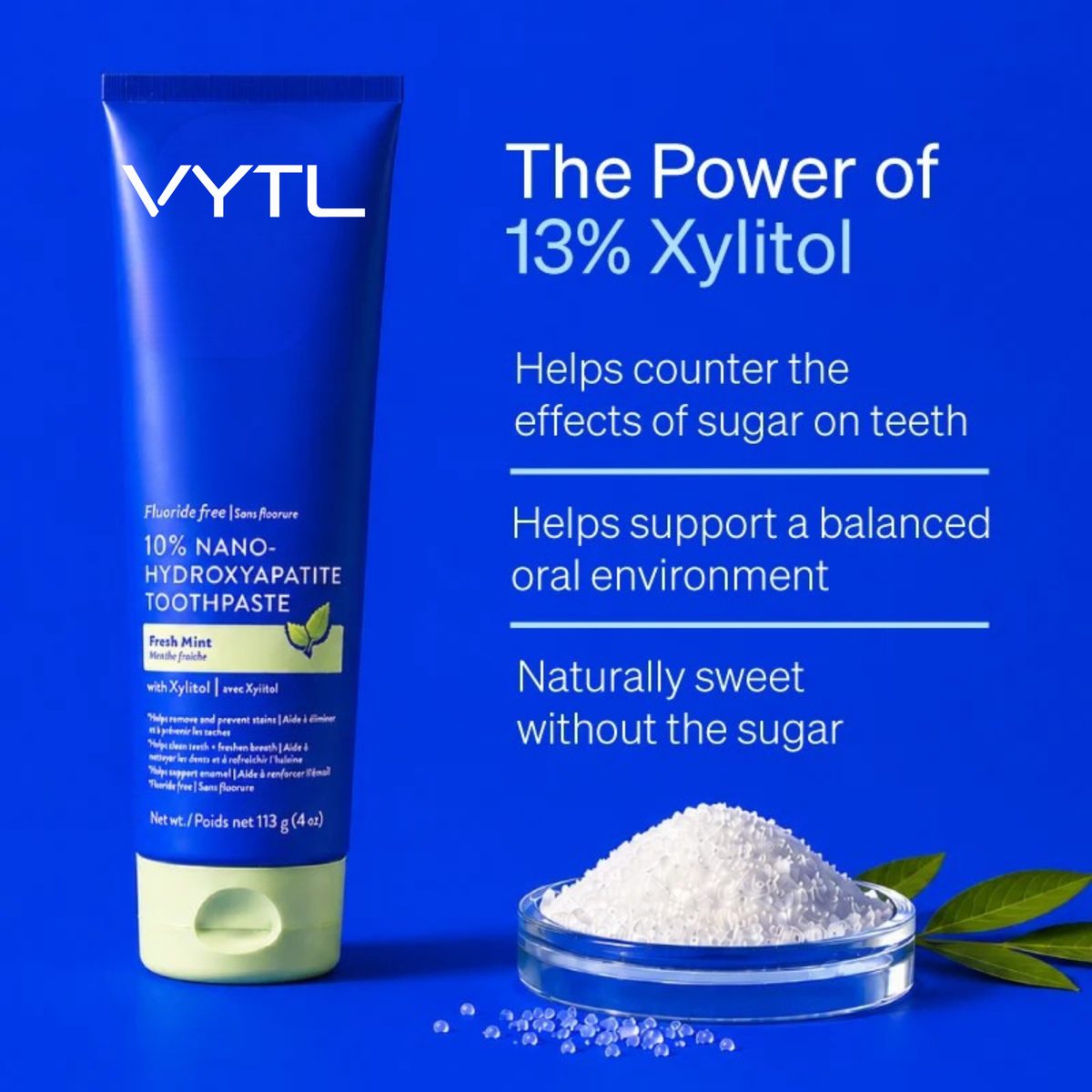 Vytl 10% Nano-Hydroxyapatite Toothpaste | Fluoride-Free