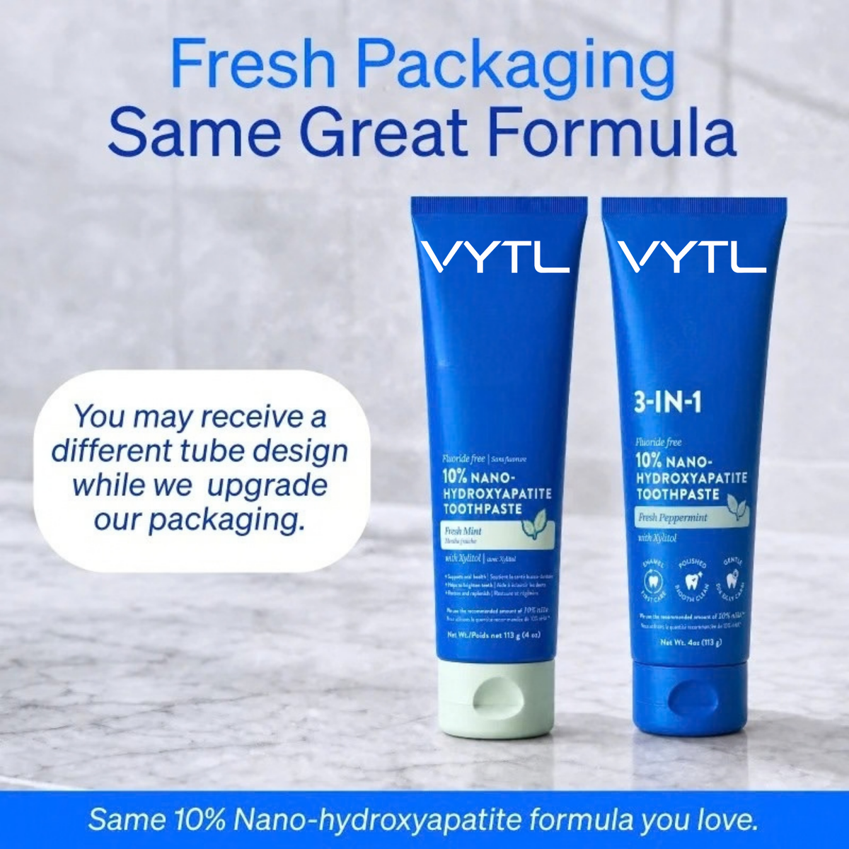 Vytl 10% Nano-Hydroxyapatite Toothpaste | Fluoride-Free